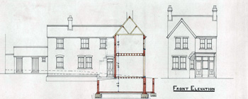 Elevations of the new Golden Eagle in 1888